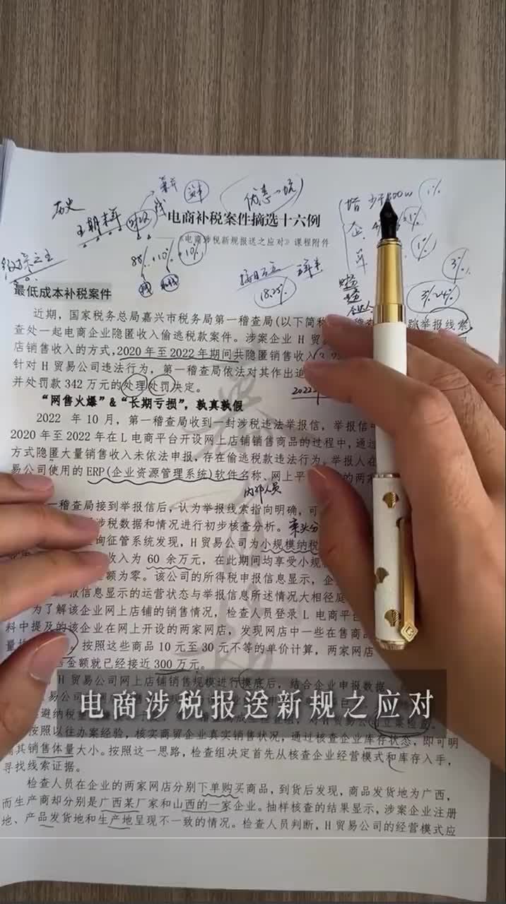 20.个体户与自然人电商稽查案件讲解