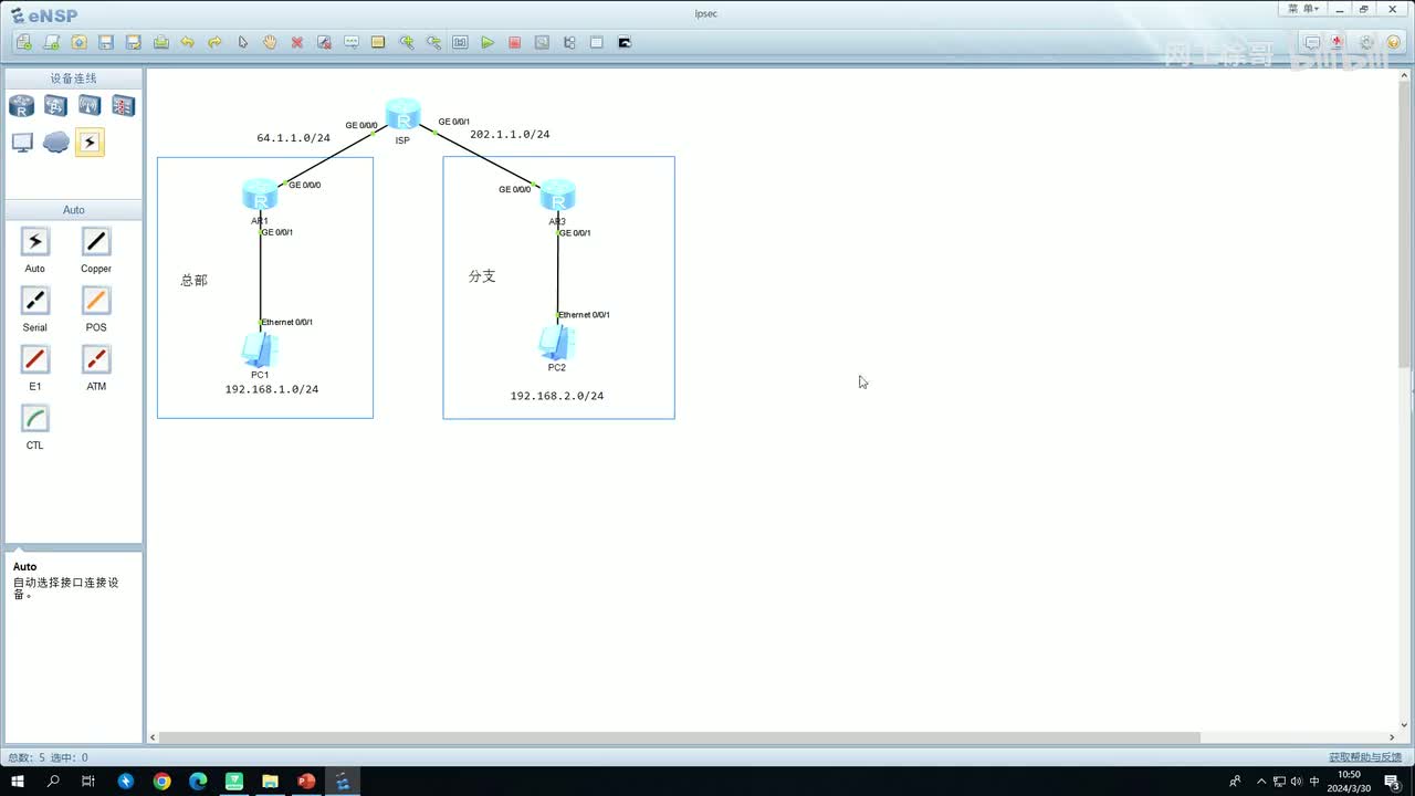 HCIP-156：IPSec的基本配置