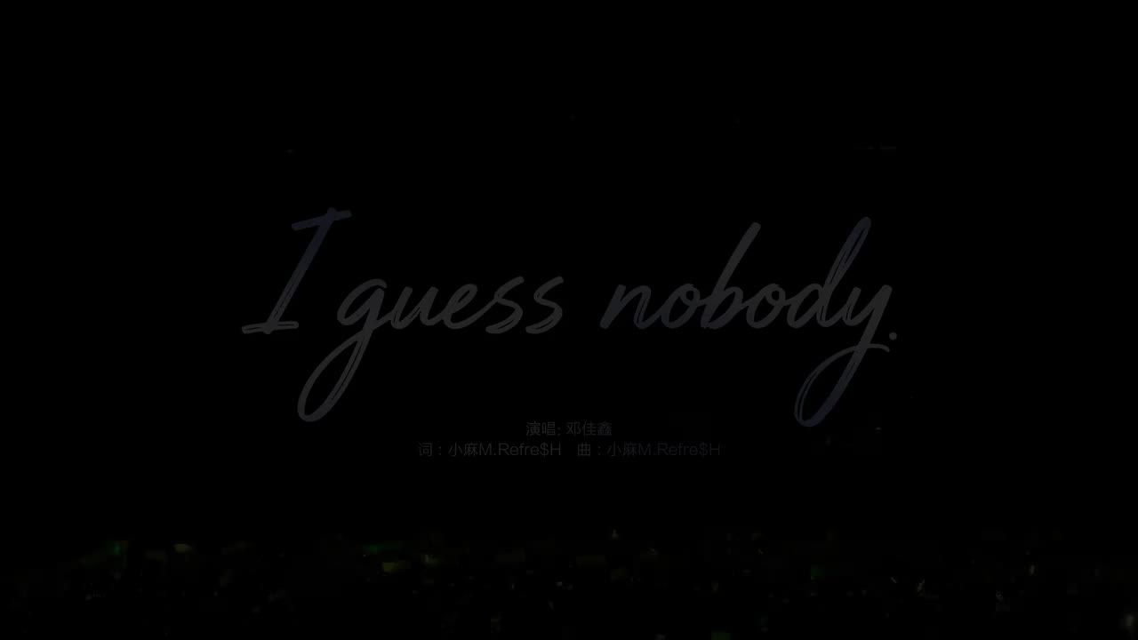 25.《I guess nobody》