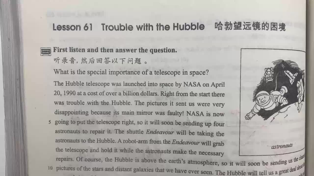 新概念第二册 Lesson 61