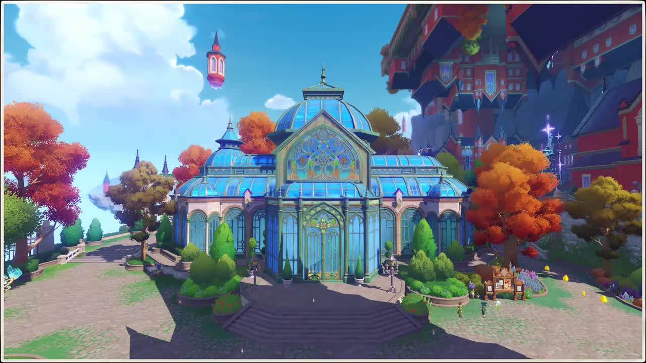 场景-魔法学院-生态广场-昼（先贤传颂的箴言）