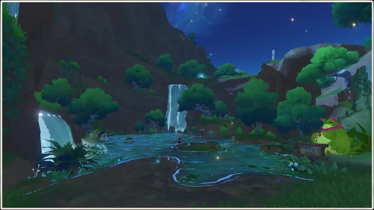 场景-轻风山-夜