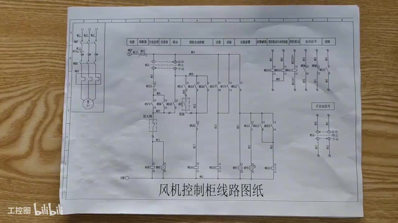 第33节：消防风机-控制原理-实物接线