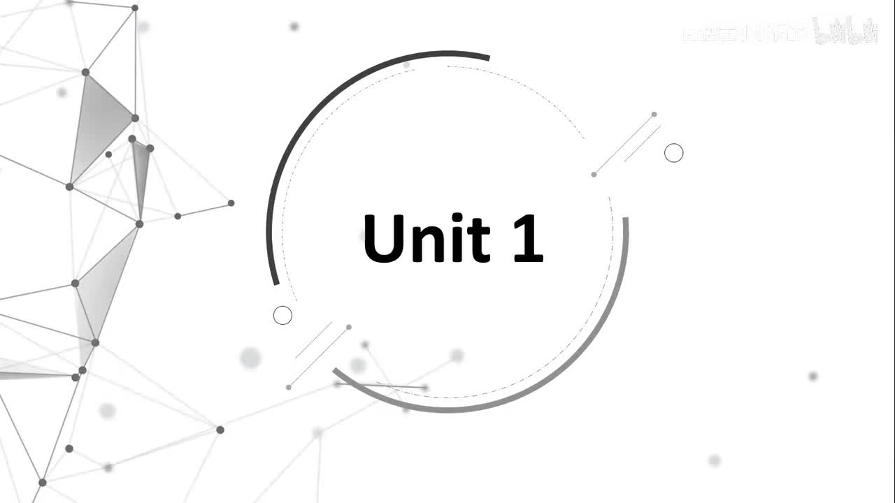 必修二 Unit 1