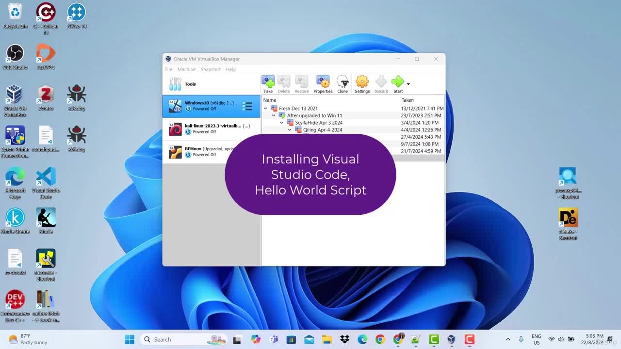 1_4 - 安装Visual Studio Code并编写第一个Hello World脚本-明文传输不