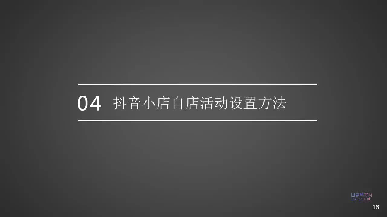 4.小店自店活动设置方法