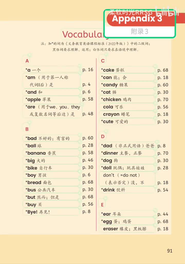 A-Z 词汇