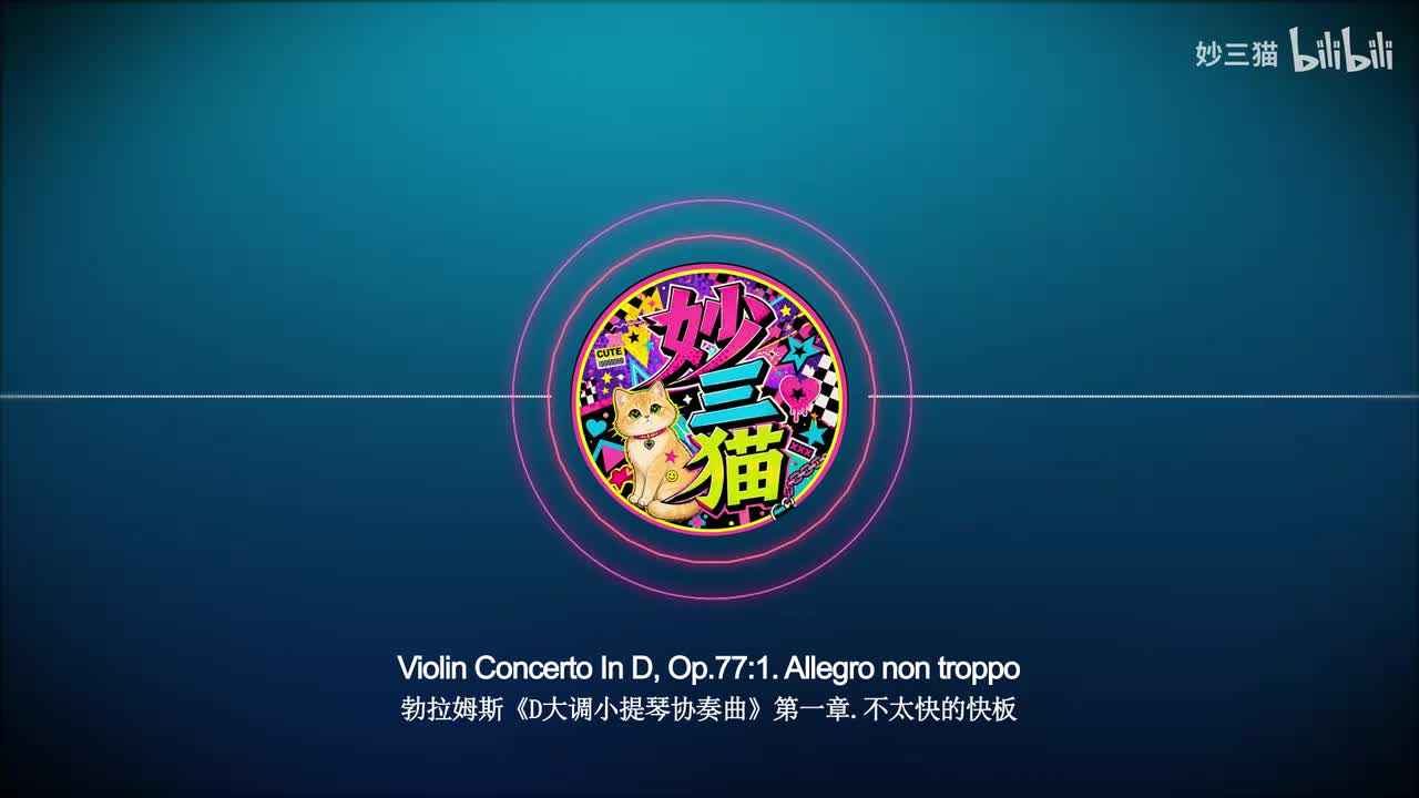 （强烈推荐）勃拉姆斯《D大调小提琴协奏曲》第一章（Mutter版）【无损音质】