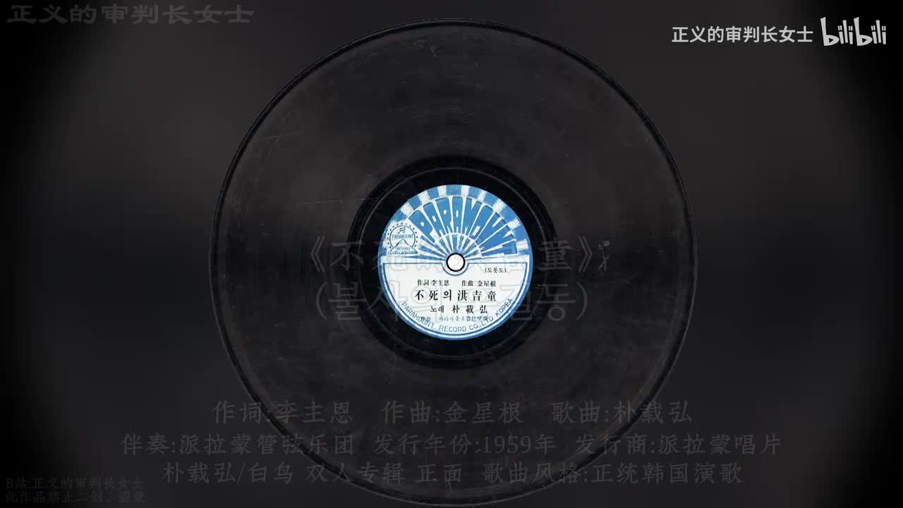 《不死的洪吉童》朴载弘(1959年)