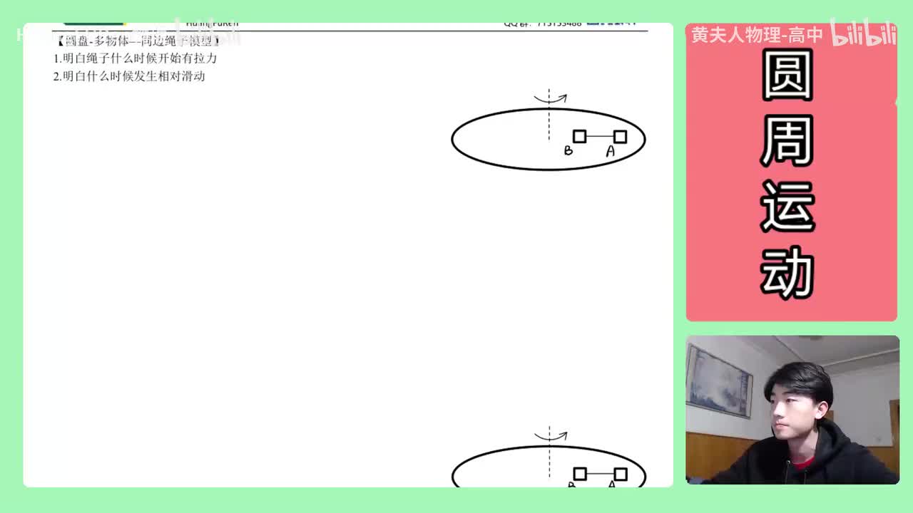 76.【高中物理必修二】【圆周运动】同侧两物体