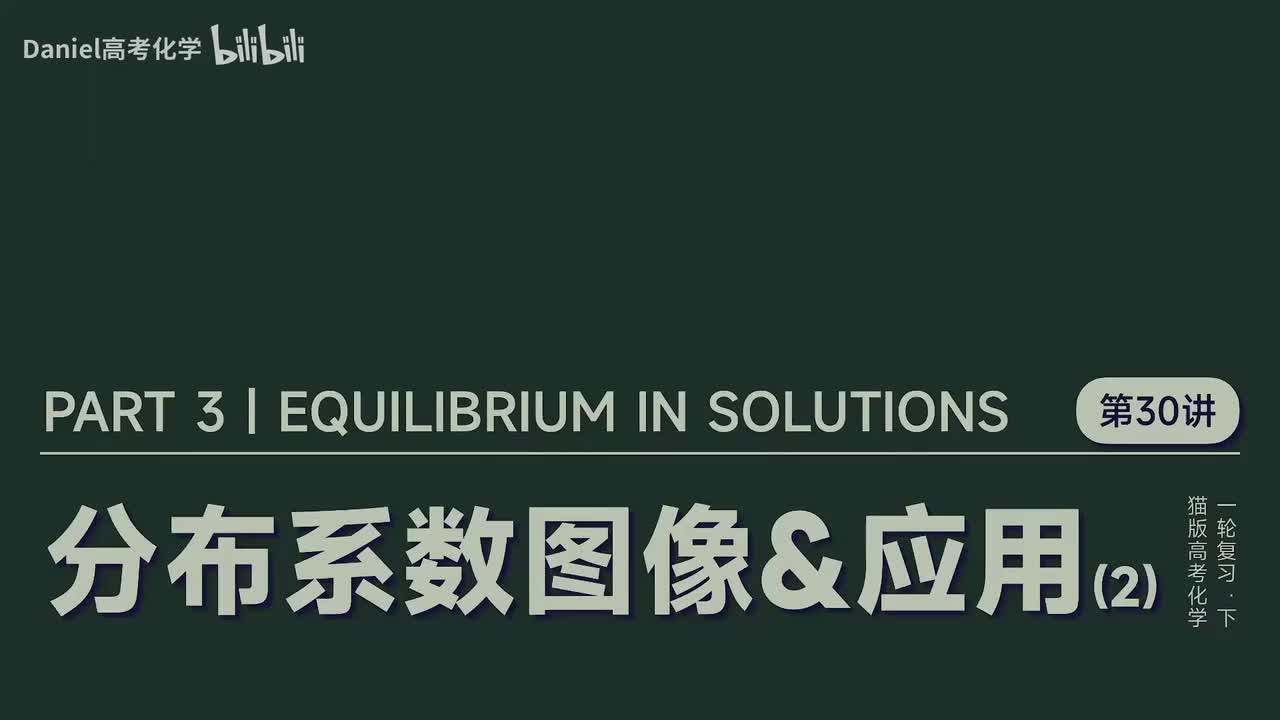 【水溶液】30 分布系数的图像及其应用(2)