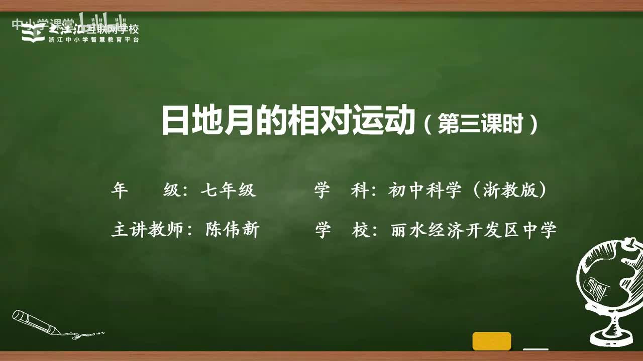 40 第3节 日地月的相对运动（三）