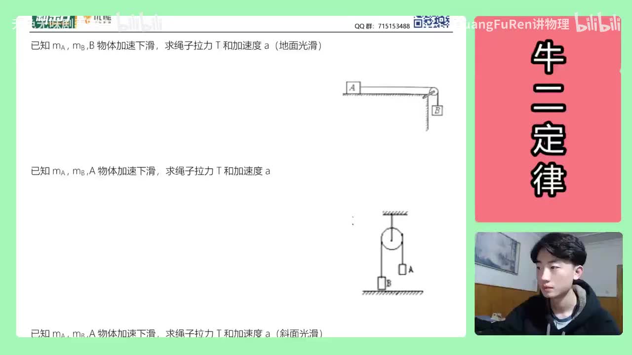 34.【高中物理必修一】【牛二】连接体推导（2）59