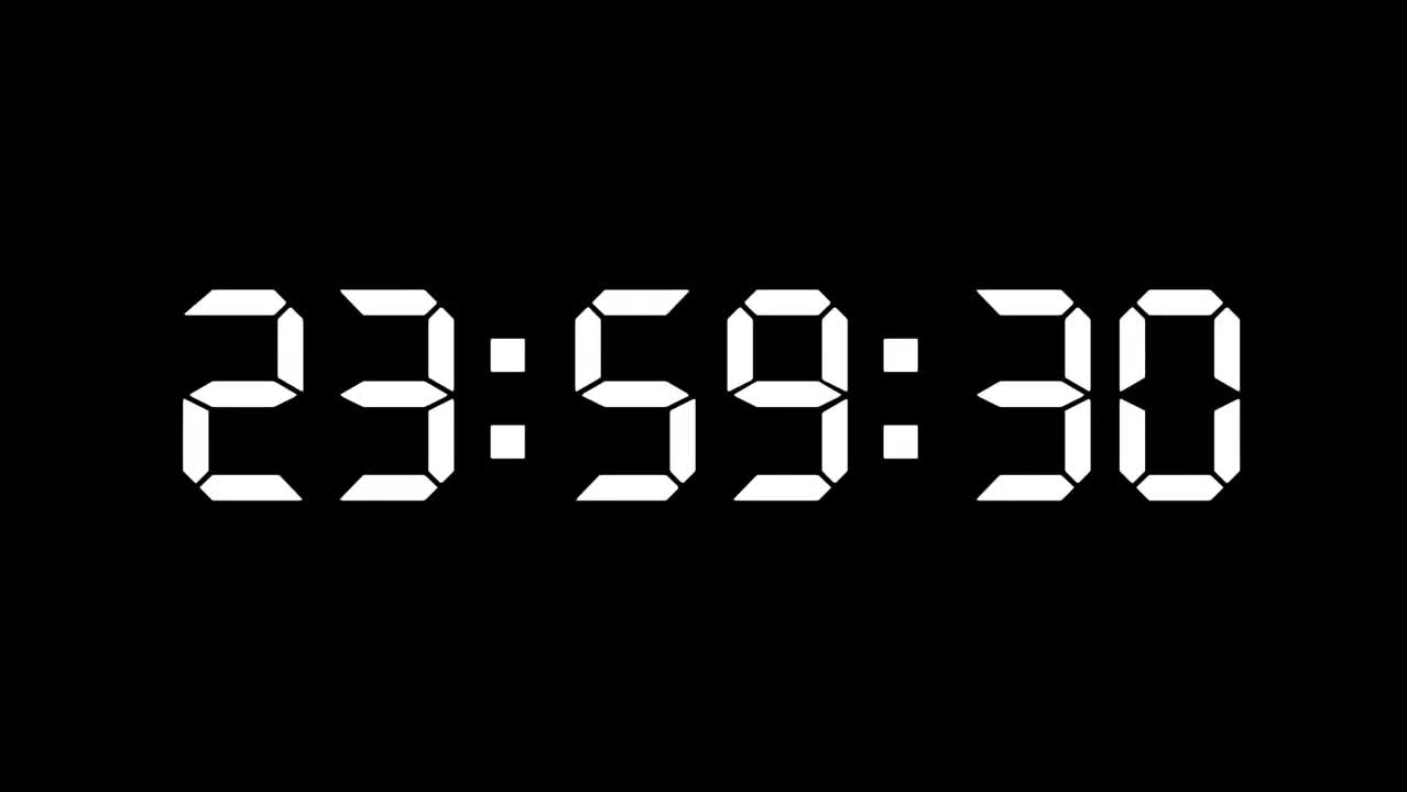 23:59:30～00:00:30