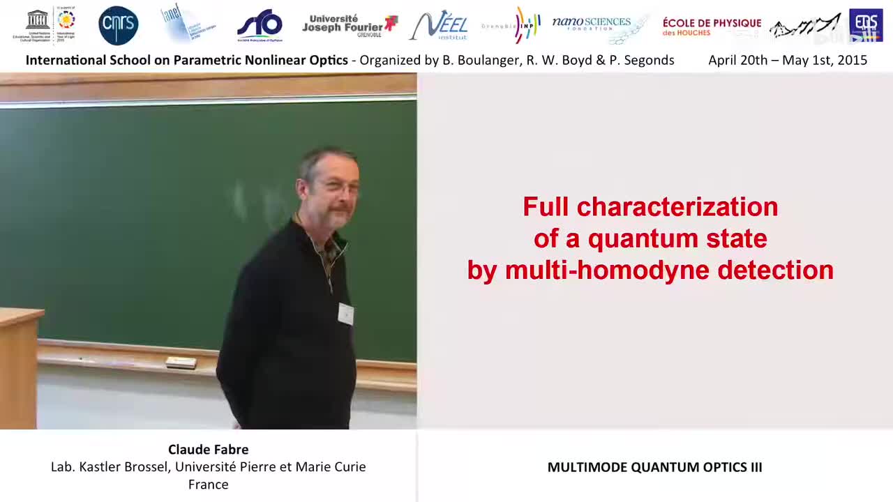 041 - 41-44 Multimode quantum optics III