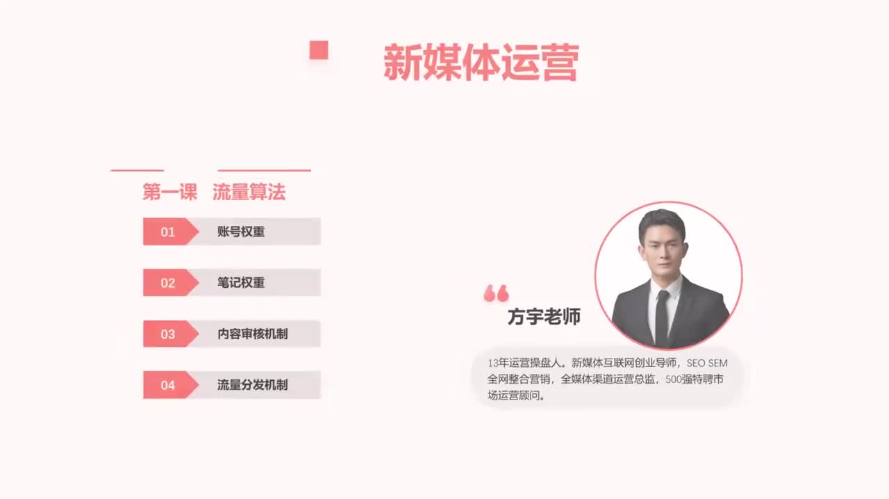1.【小红书运营】：起号第一课 平台流量算法