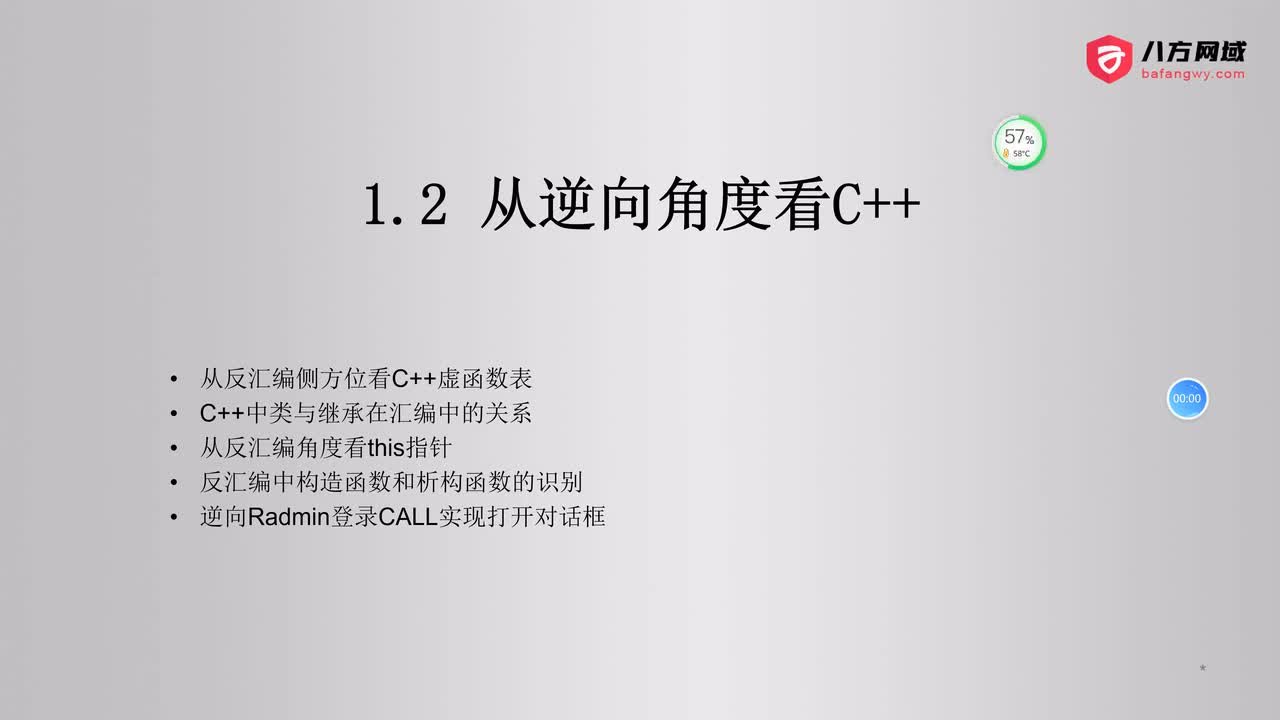 6.从逆向角度看C++