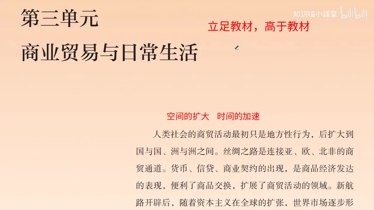 18、选修二：第三单元 商业贸易与日常生活【考点密集】