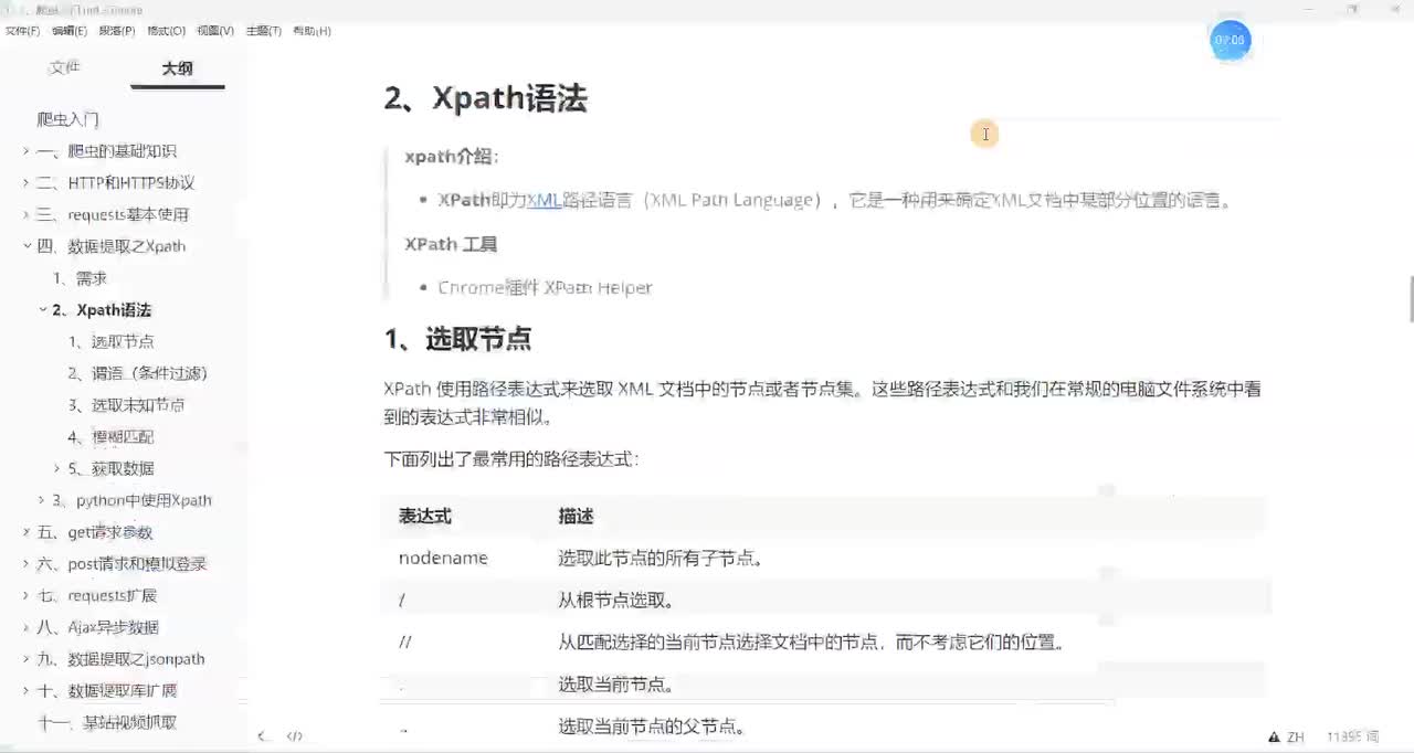 【Xpah数据提取和案例】Xpath的基本语法