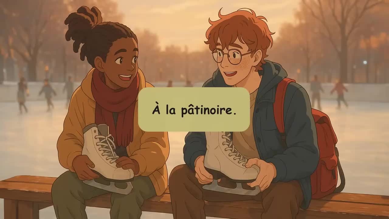 LEARN French with Simple Conversations (A1-A2) Winter and Christmas dialogues
