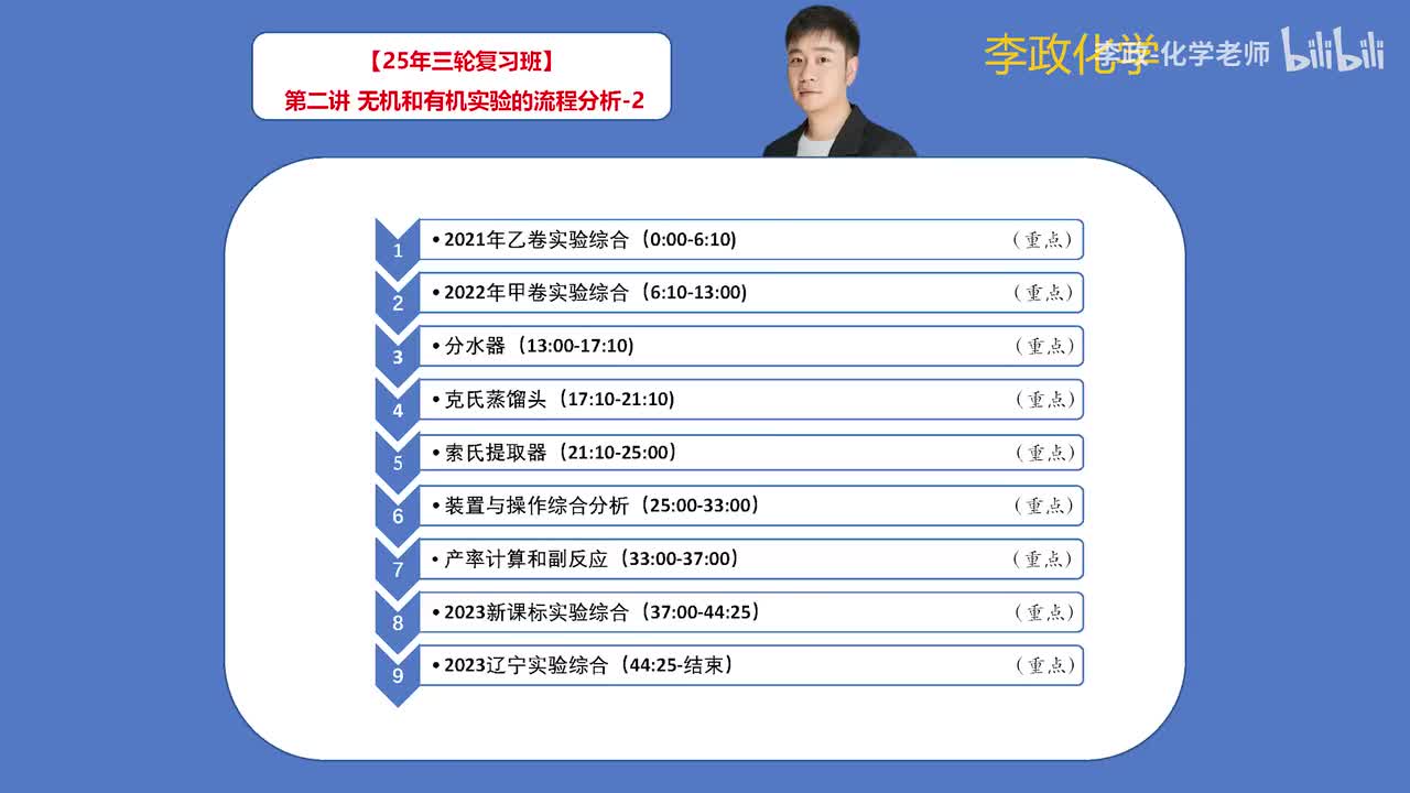 126.【春季】化学实验综合-第2讲 无机和有机实验的流程分析-2