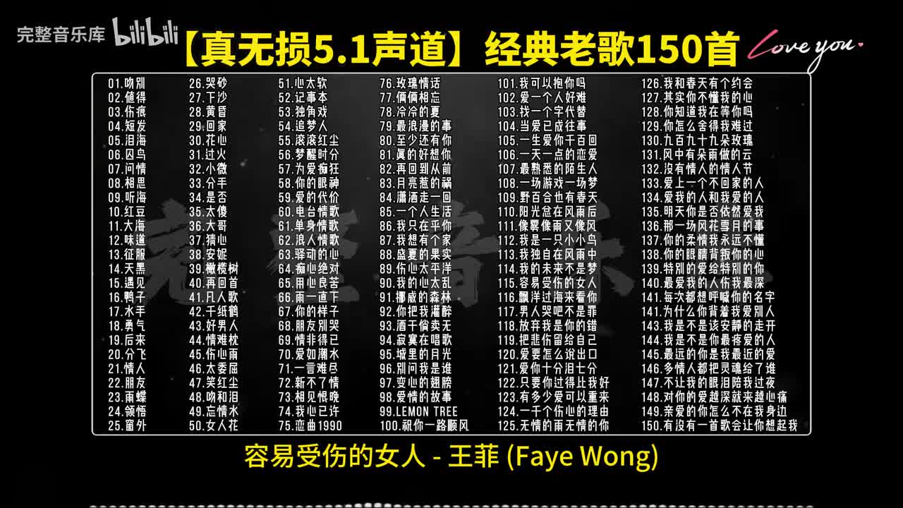 115.容易受伤的女人 - 王菲