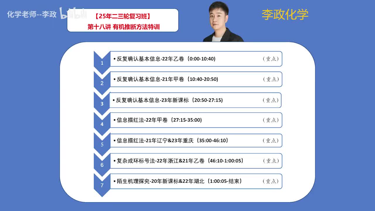 112.【寒假】有机化学-第18讲 有机推断方法特训