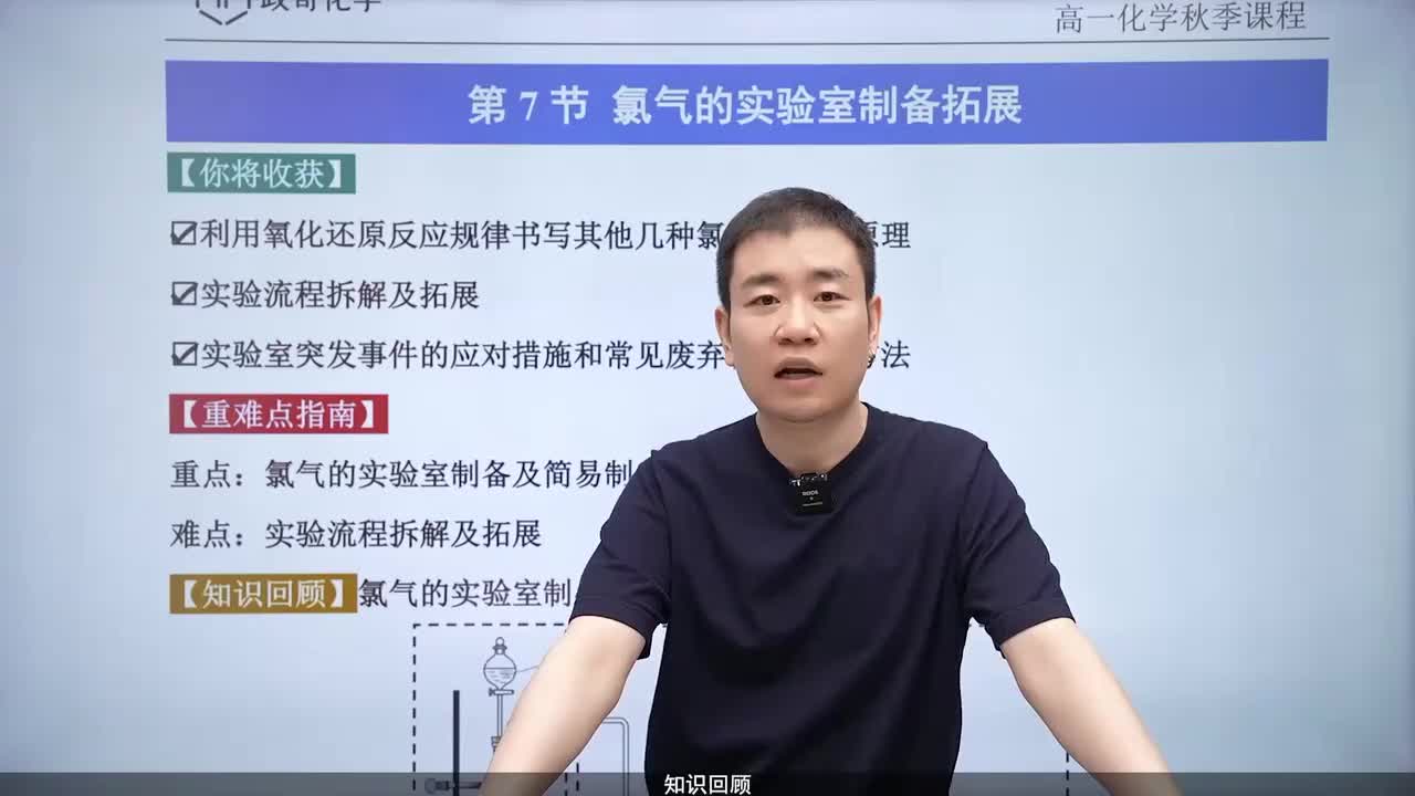 07-0.【知识回顾】氯气的实验制备拓展