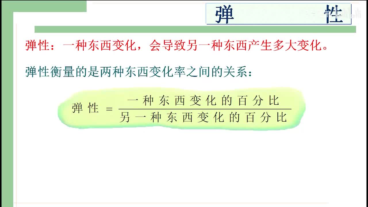 7. 弧弹性、点弹性及弹性和斜率