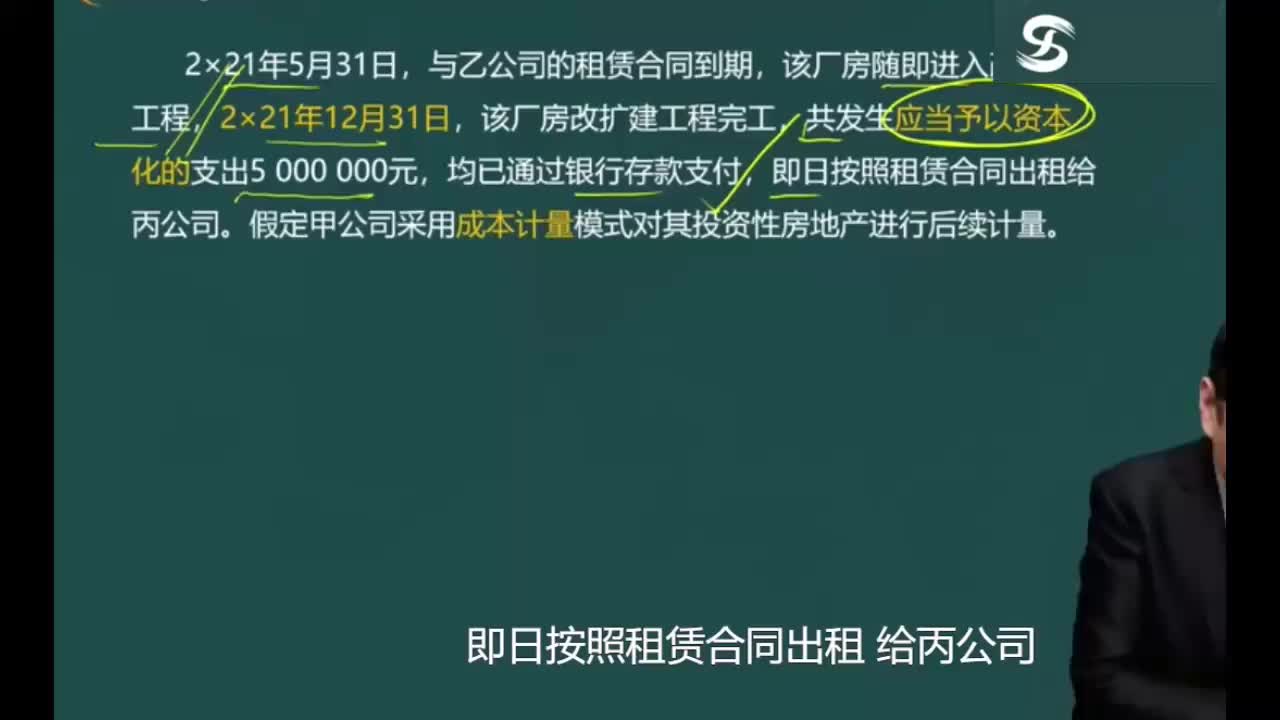 第15讲 投资性房地产的确认条件和计量（2），房地产的转换（1）