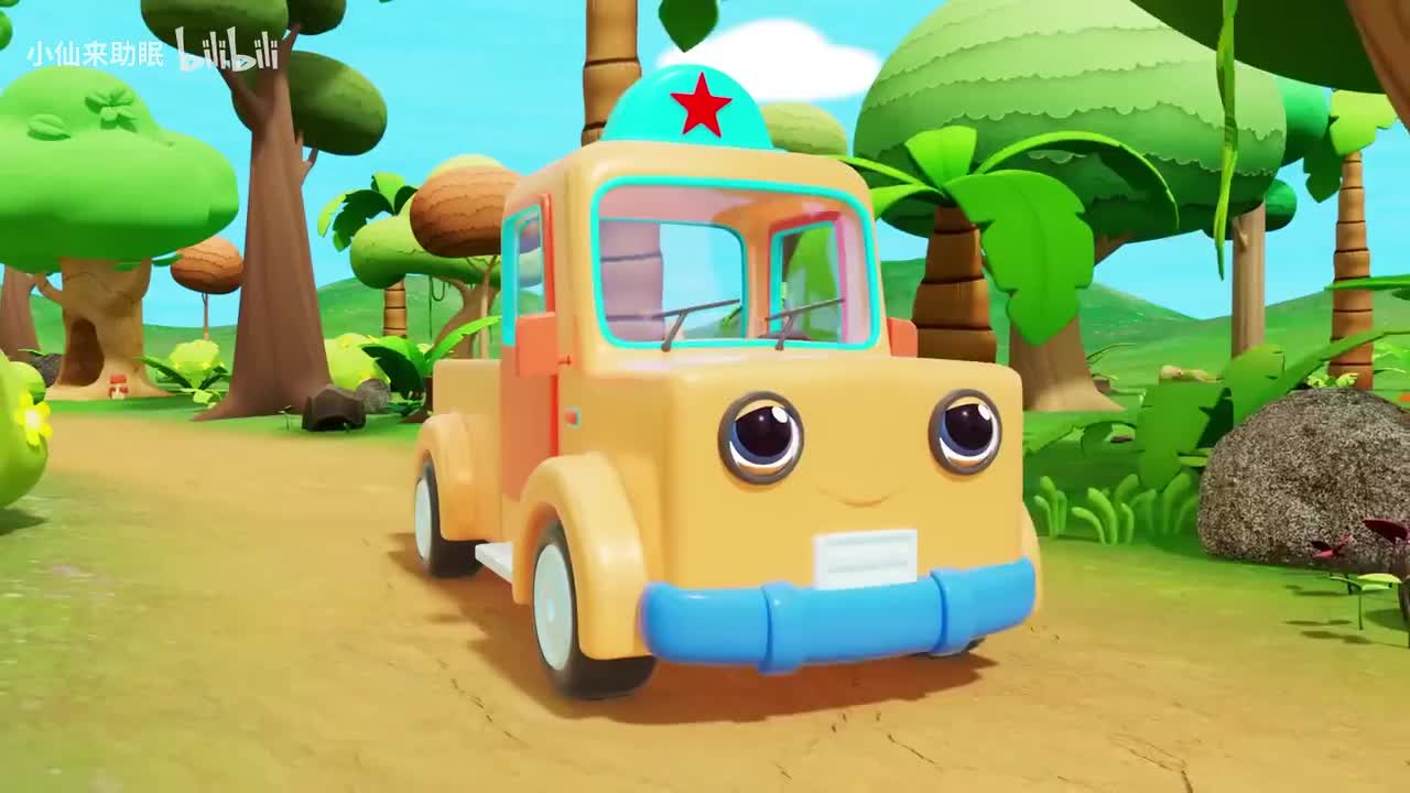 32.挖掘机勾起油桶，等待卡车的到来