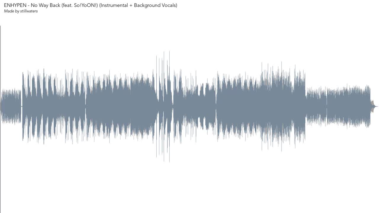 No Way Back (feat. So!YoON!) (Instrumental + Background Vocals)