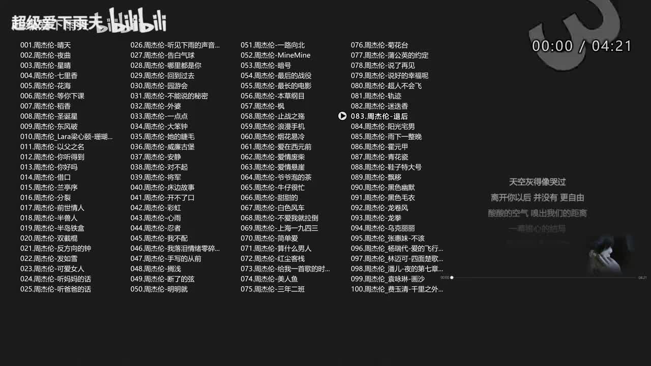 083.周杰伦-退后