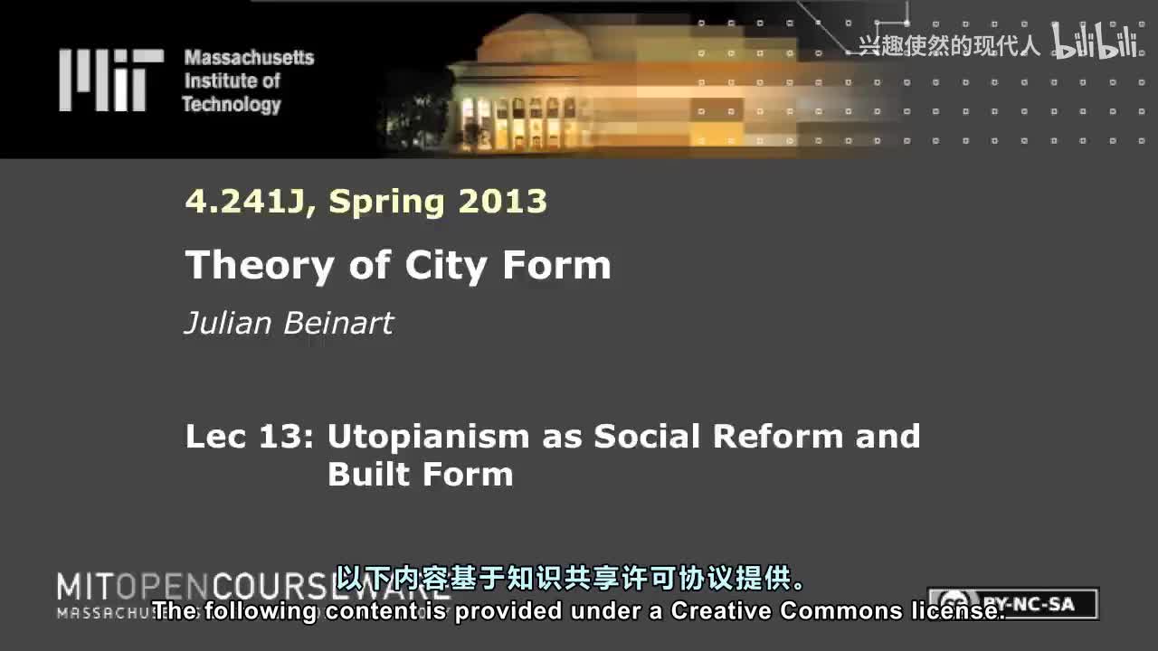 13 - 作为社会改革与建成形态的乌托邦主义