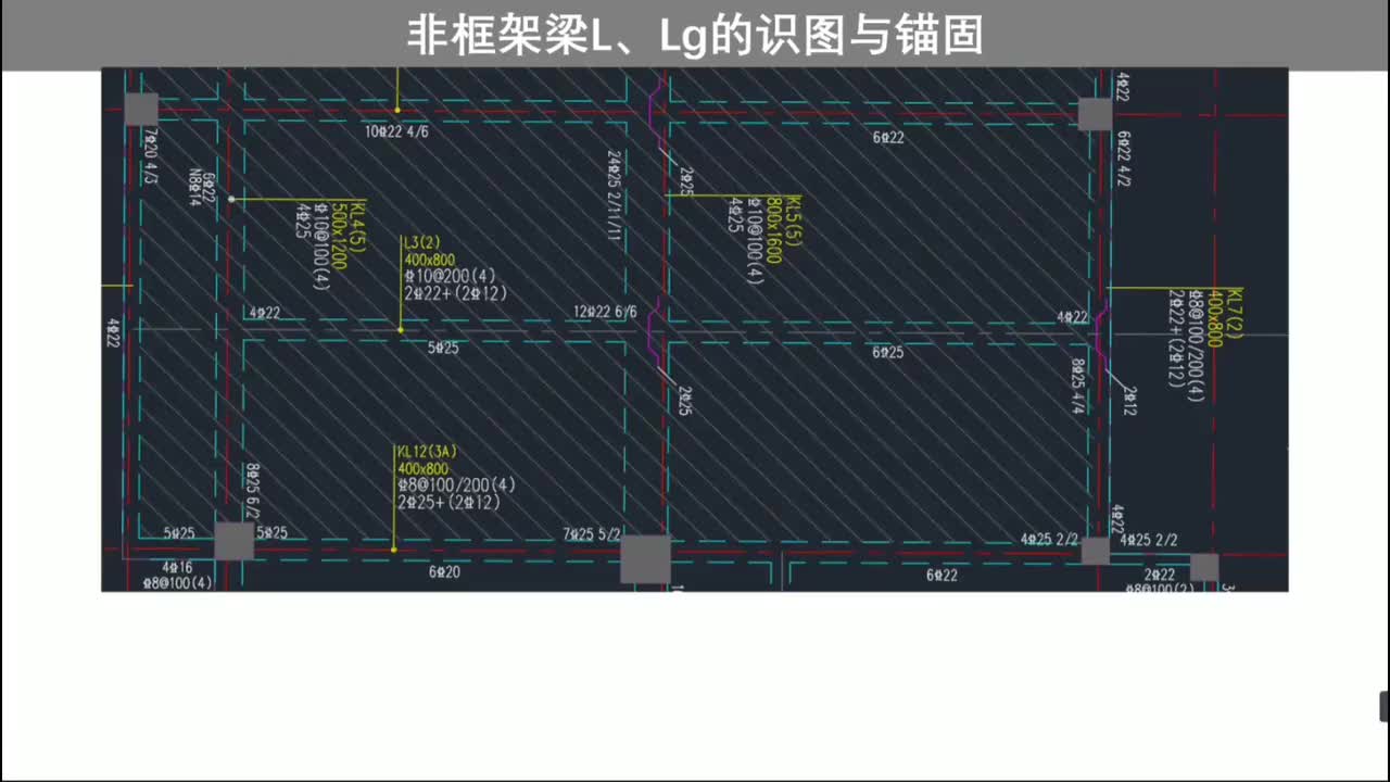 第一章：梁结构篇-第一章第16节：非框架梁L、Lg的识图与锚固（2）
