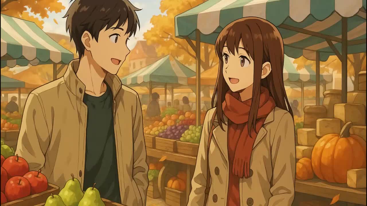 7- Simple French Conversations for Beginners Autumn Vibes (A1–A2)