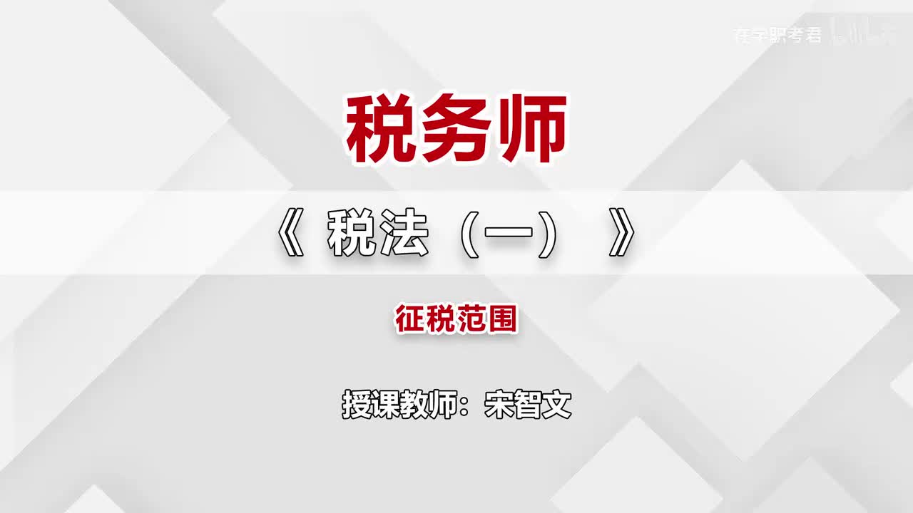 11-第二章-第三节-征税范围（四）