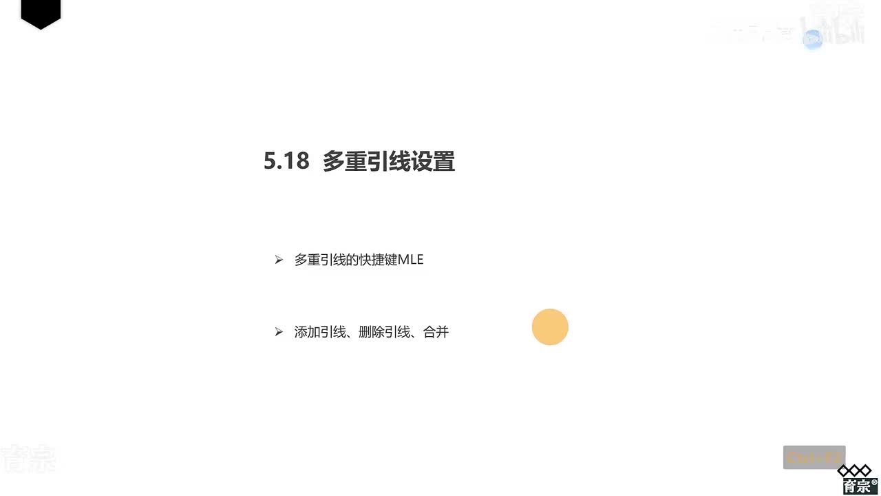 课时60：多重引线设置