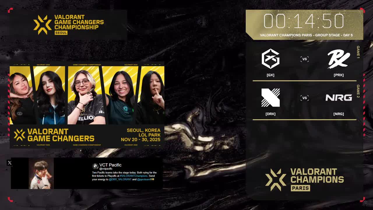 英 | D5 | PRX vs GX - DRX vs NRG