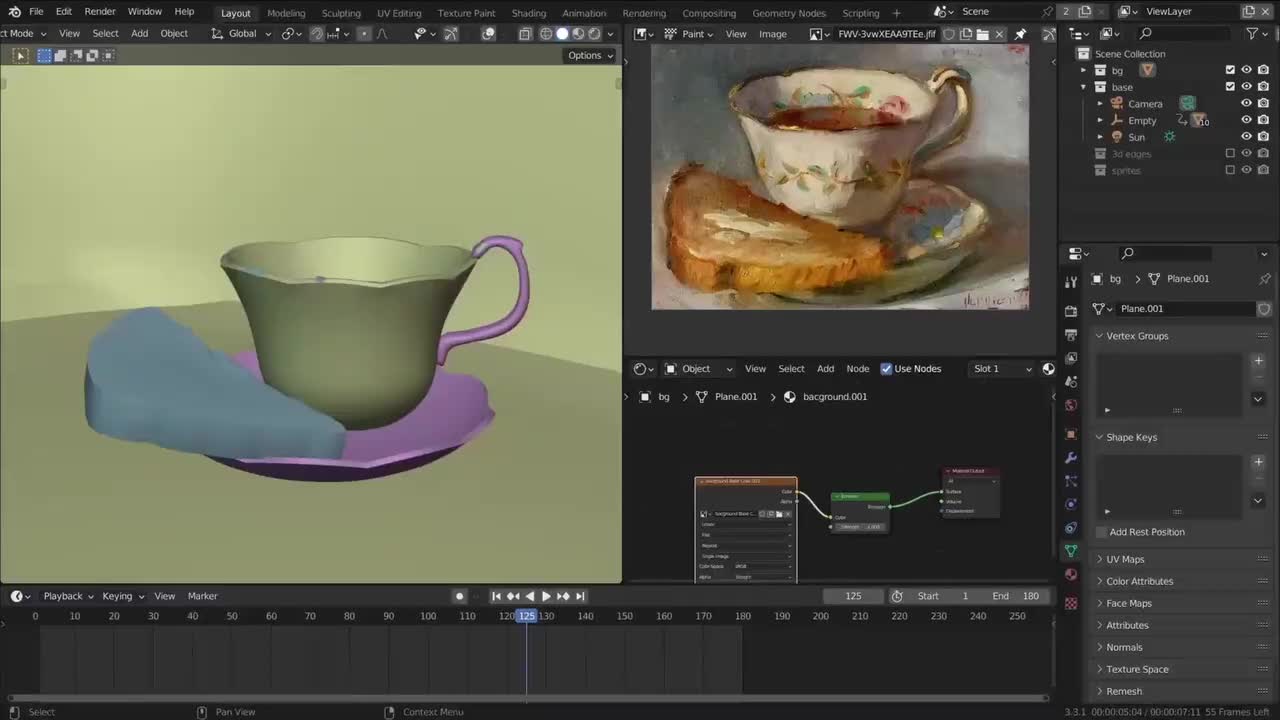 1 Traditional style 3d painting