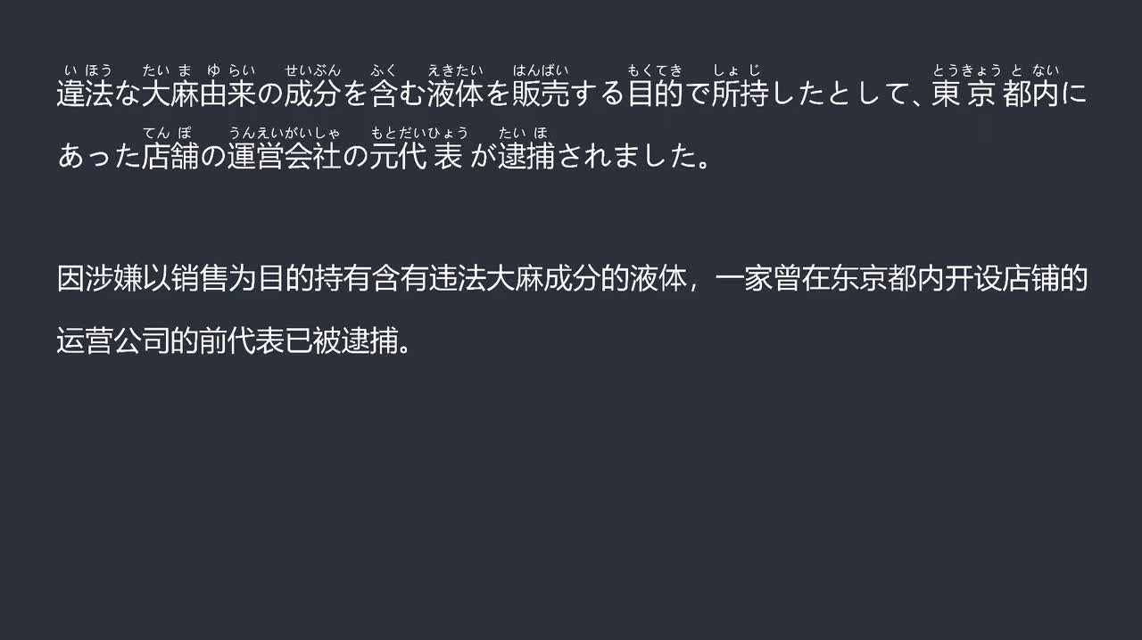 2025.09.27涉嫌以销售为目的持有含违法大麻成分液体 运营公司前代表被捕