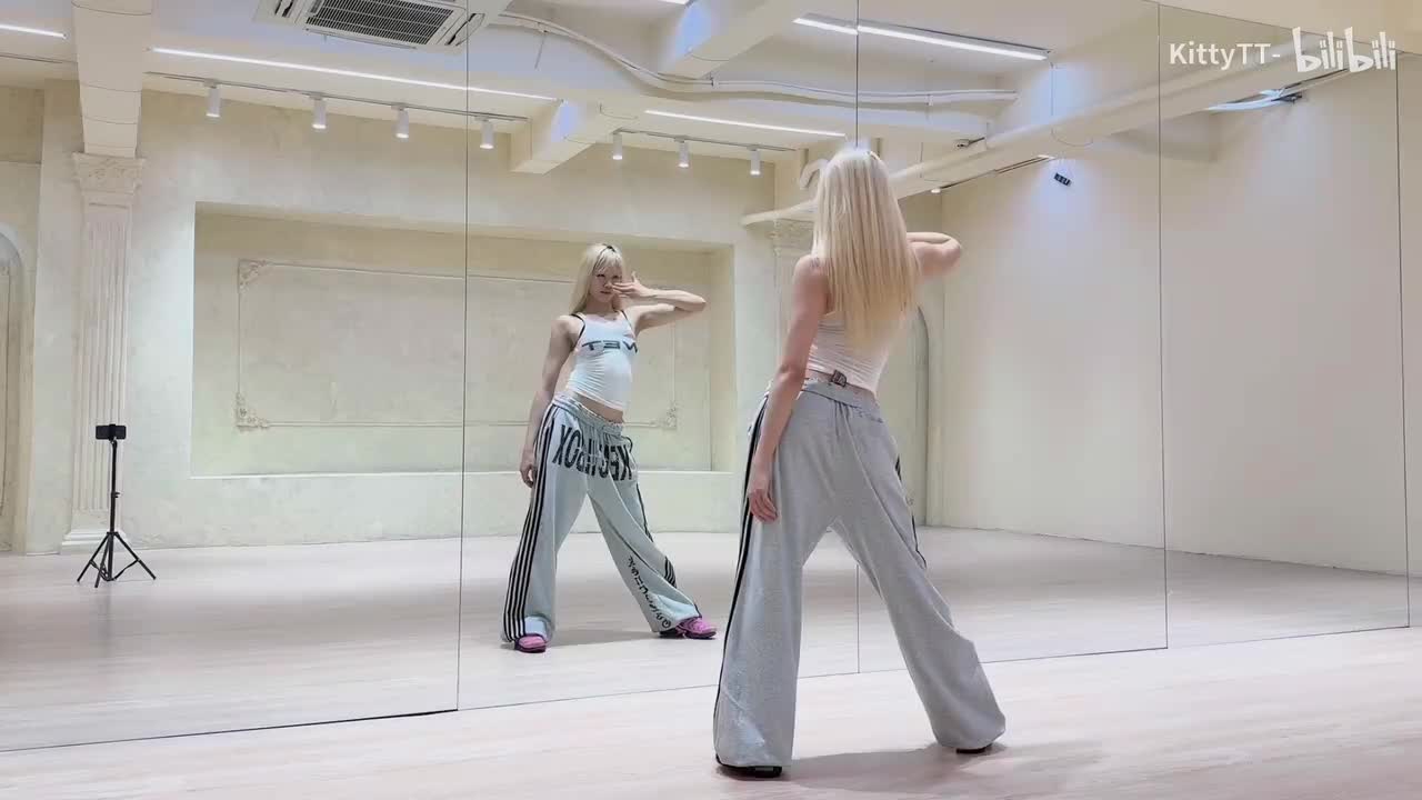 对镜翻跳