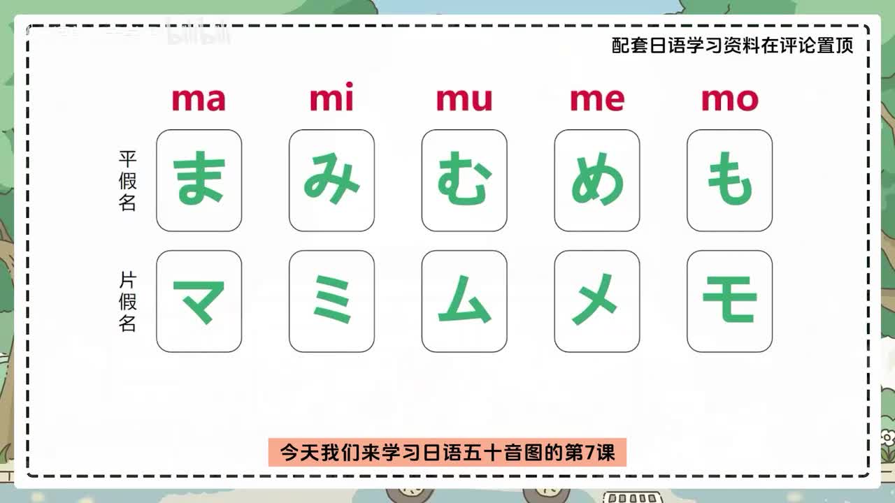 【发音篇】日语五十音 -- ま行
