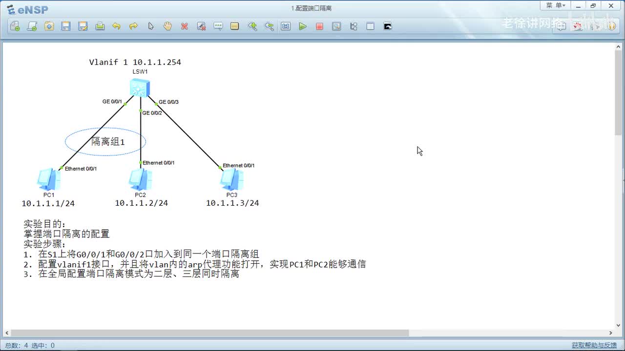 HCIP：66.配置端口隔离