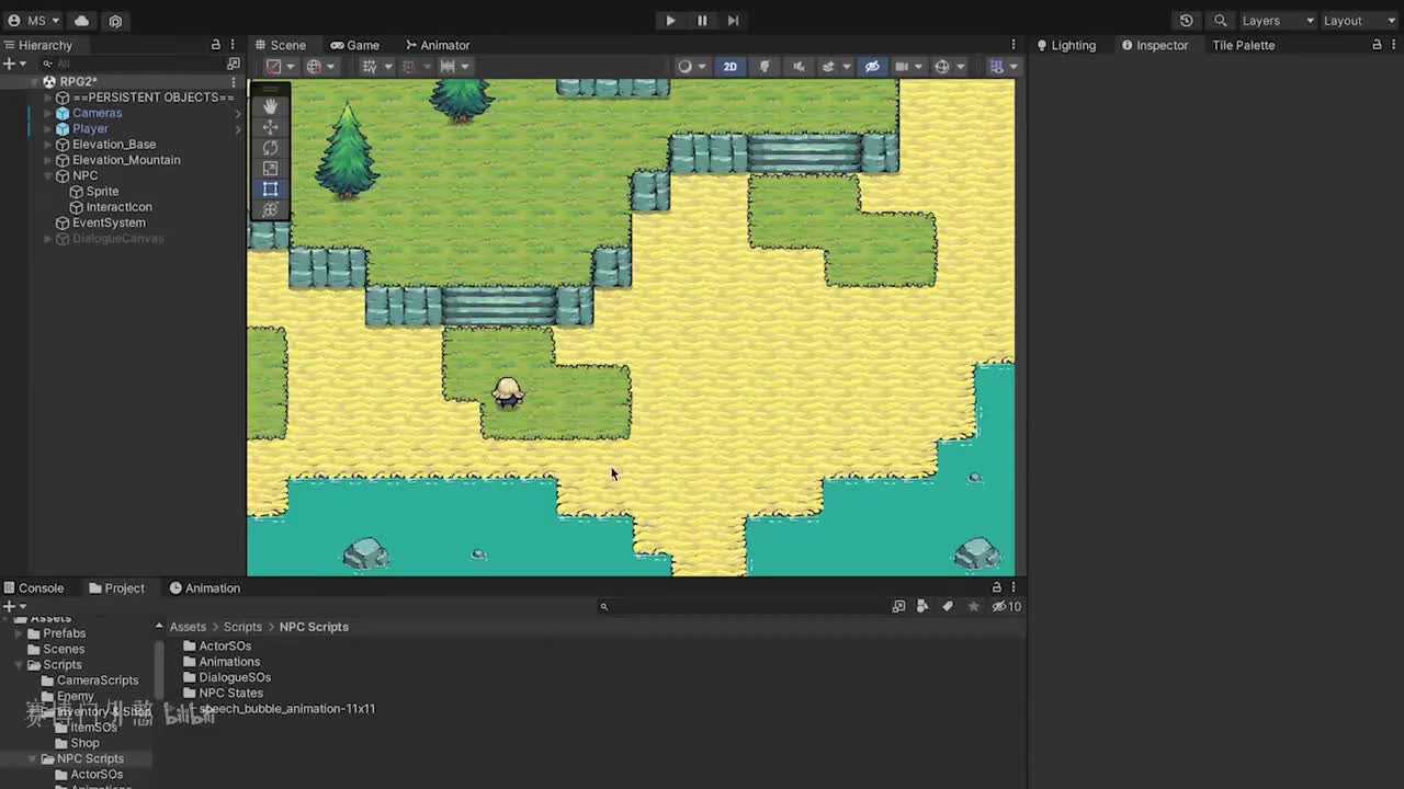 C51 - NPC系统 第6集 对话管理器 游戏内显示