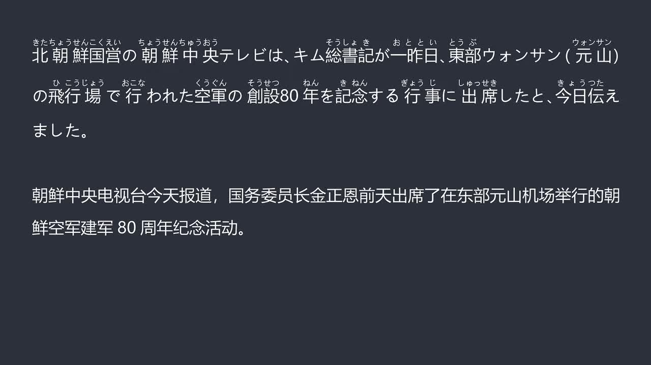 2025.12.01 金正恩出席朝鲜空军建军80周年活动 强调核威慑作用