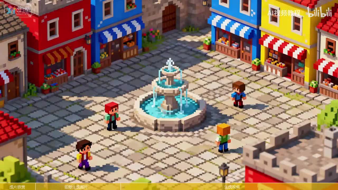 20-即梦AI制作复古游戏短视频