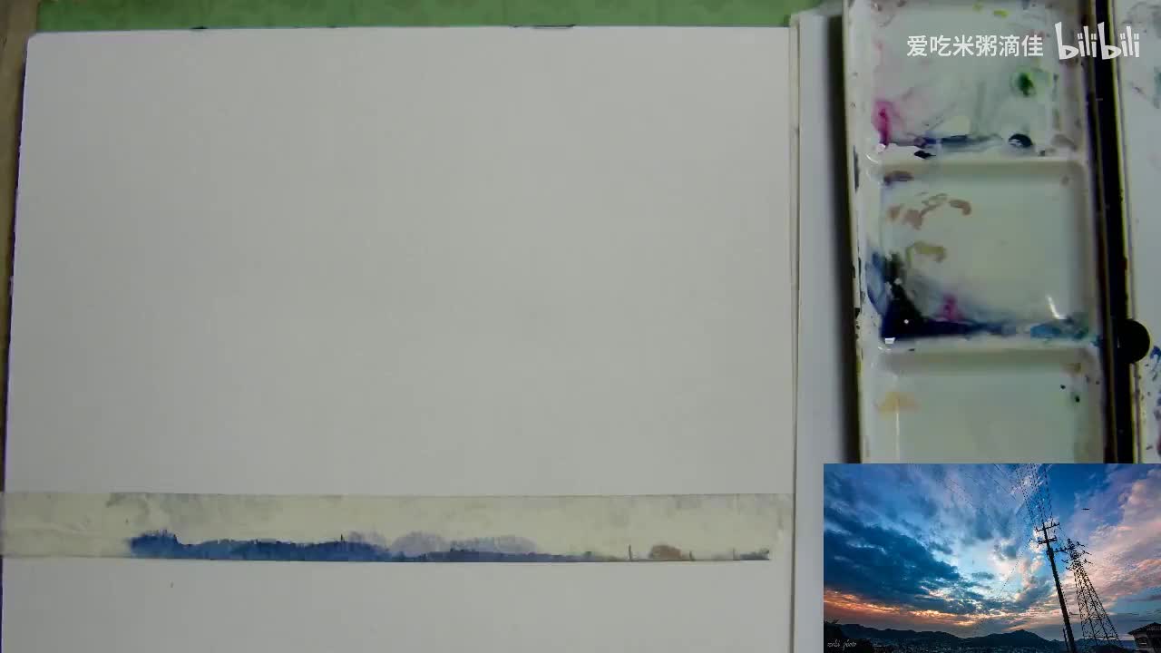 5动感十足的云朵层次绘画