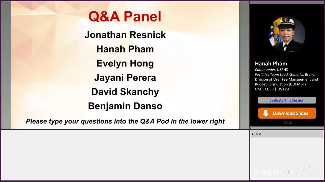 Panel Discussion – Drug Master File and Drug Substance Workshop_2