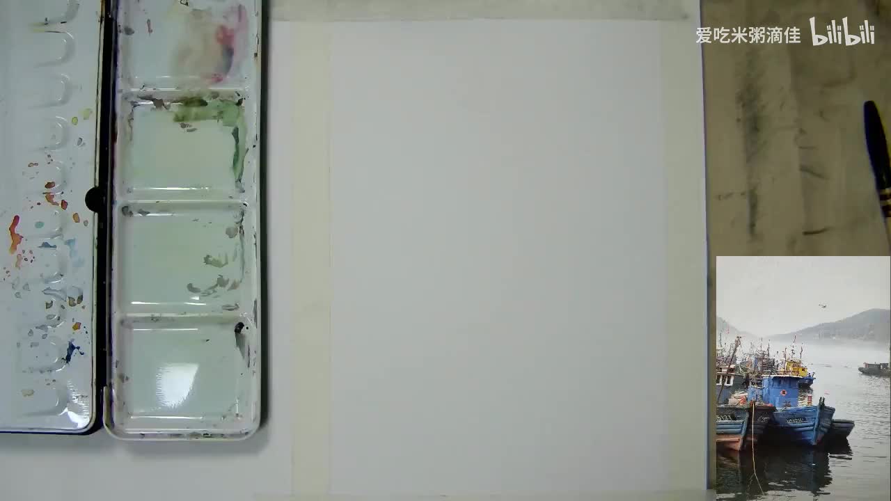 20水面湖泊技法：波光粼粼的水面